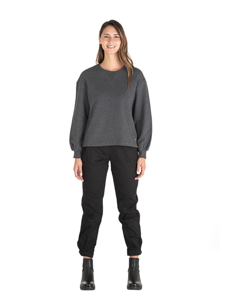 POLERON MUJER ALGODON PANAMA JACK - J912 | GRIS - 7