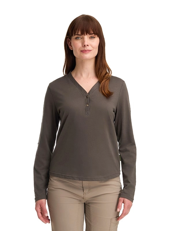 POLERA MANGA LARGA AJUSTABLE MUJER PANAMA JACK - K843 | GRIS - 2