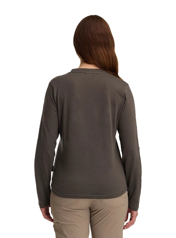 POLERA MANGA LARGA AJUSTABLE MUJER PANAMA JACK - K843 | GRIS - 3