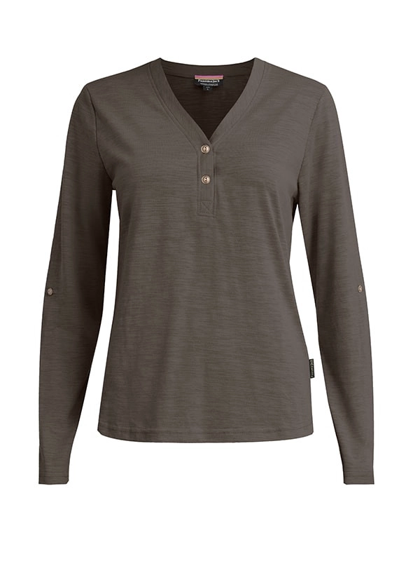 POLERA MANGA LARGA AJUSTABLE MUJER PANAMA JACK - K843 | GRIS - 7