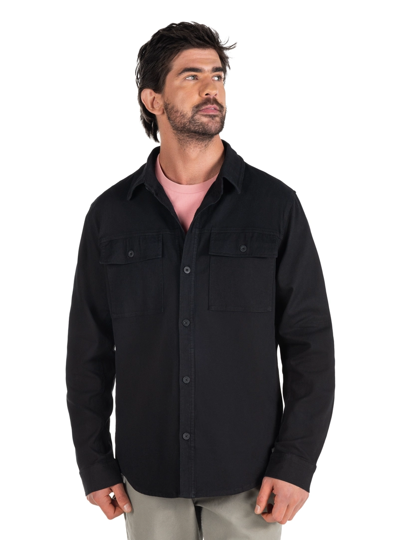 SOBRE CAMISA OVERSHIRT HOMBRE PANAMA JACK - PJH009M | NEGRO - 2