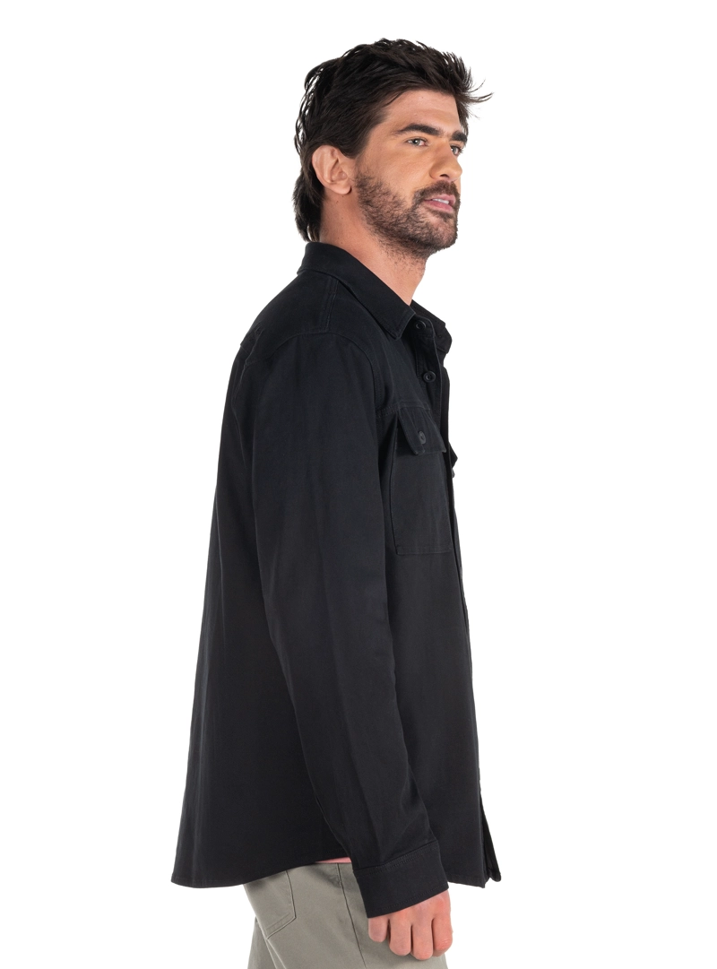SOBRE CAMISA OVERSHIRT HOMBRE PANAMA JACK - PJH009M | NEGRO - 5