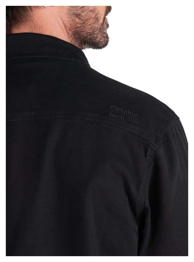 SOBRE CAMISA OVERSHIRT HOMBRE PANAMA JACK - PJH009M | NEGRO - 6