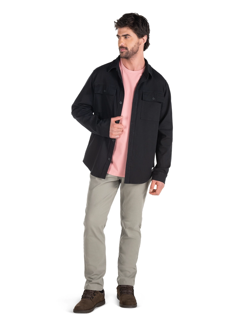 SOBRE CAMISA OVERSHIRT HOMBRE PANAMA JACK - PJH009M | NEGRO - 9