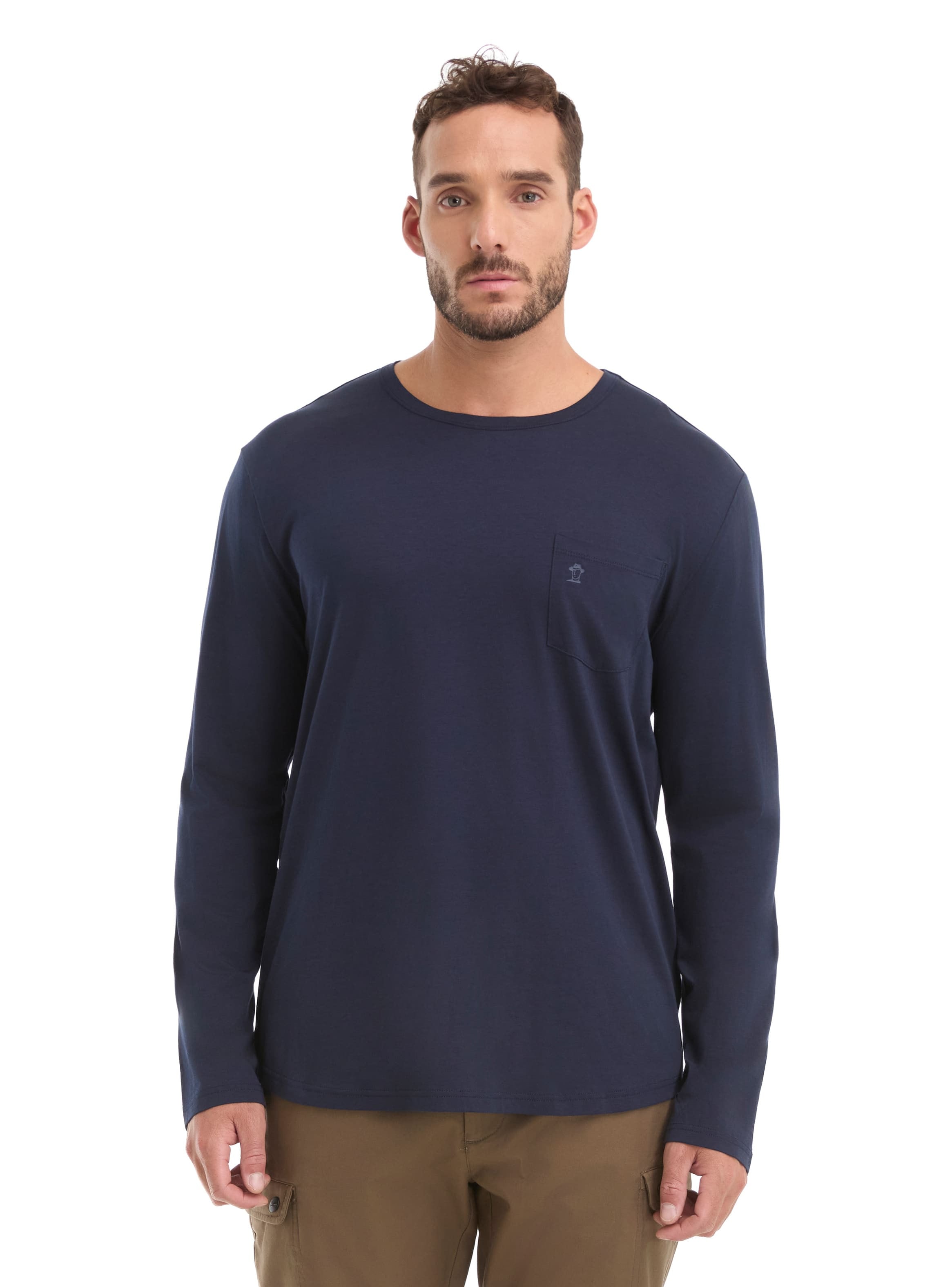 POLERA HOMBRE MANGA LARGA PANAMA JACK - L960 | AZUL - 1