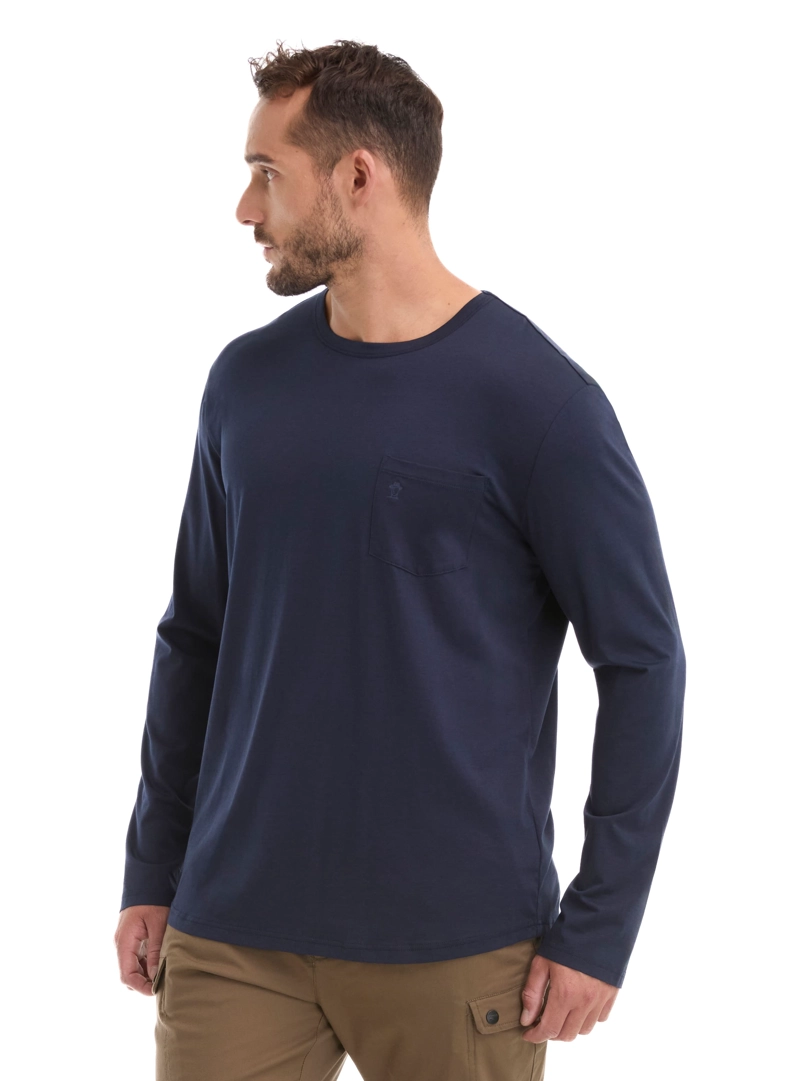POLERA HOMBRE MANGA LARGA PANAMA JACK - L960 | AZUL - 4