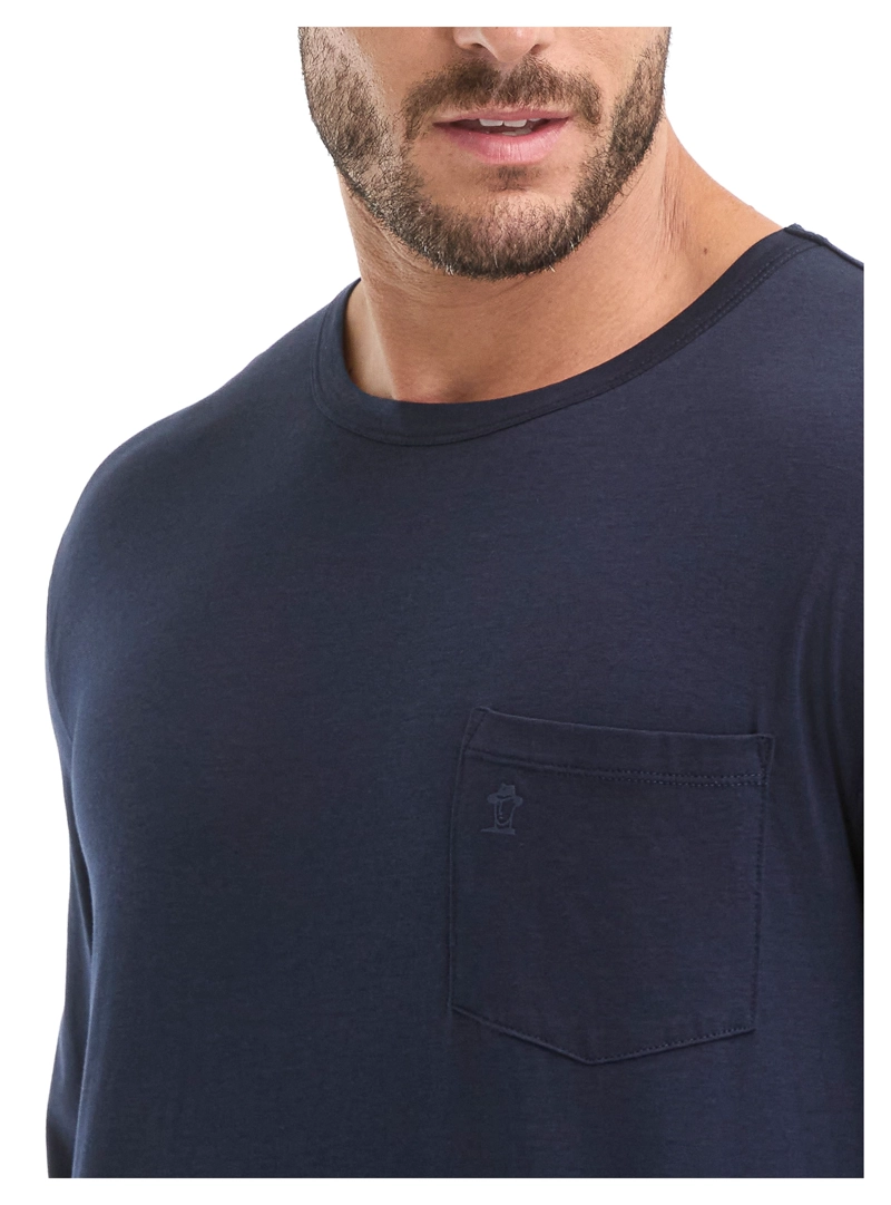 POLERA HOMBRE MANGA LARGA PANAMA JACK - L960 | AZUL - 5