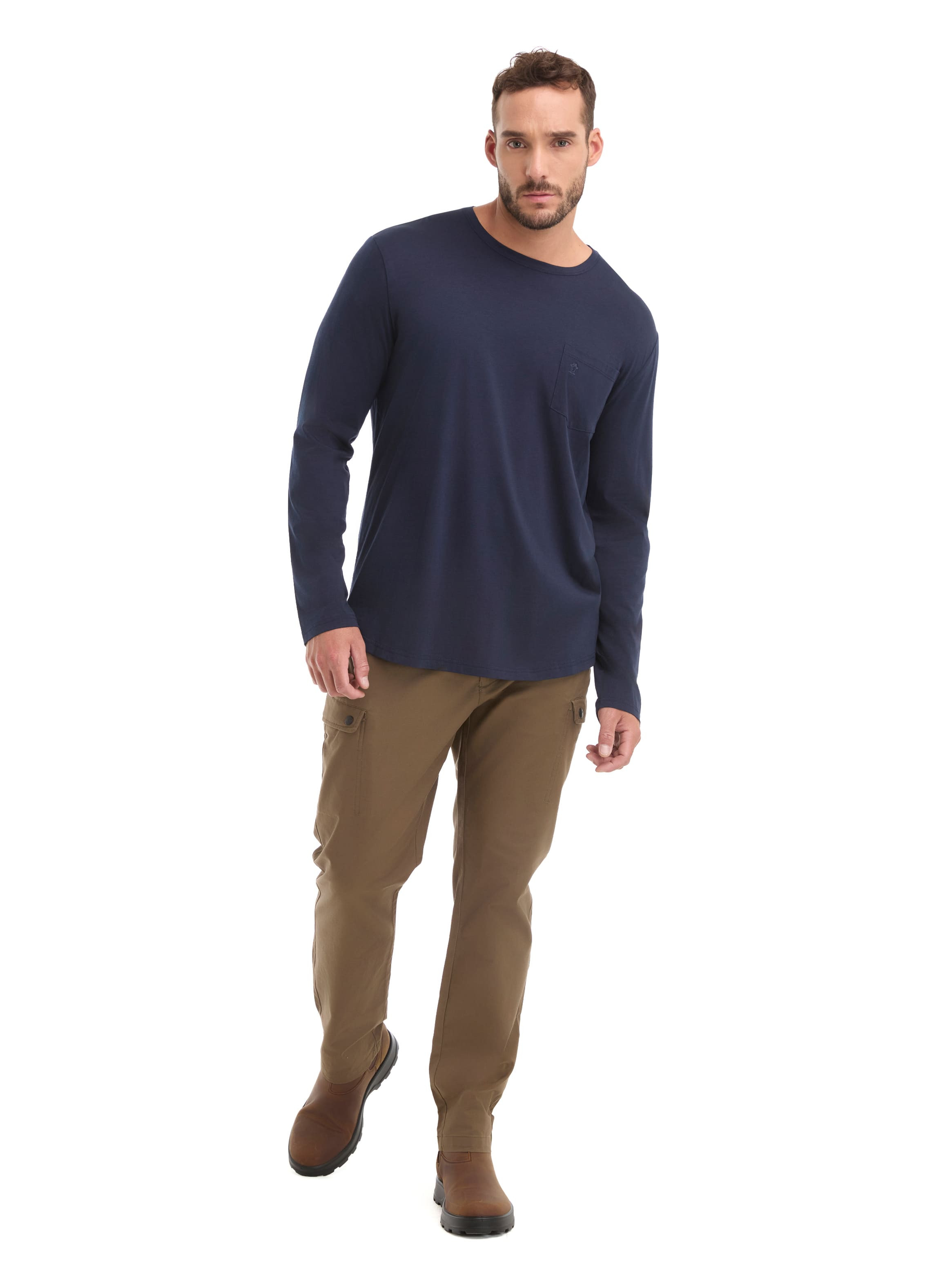 POLERA HOMBRE MANGA LARGA PANAMA JACK - L960 | AZUL - 6