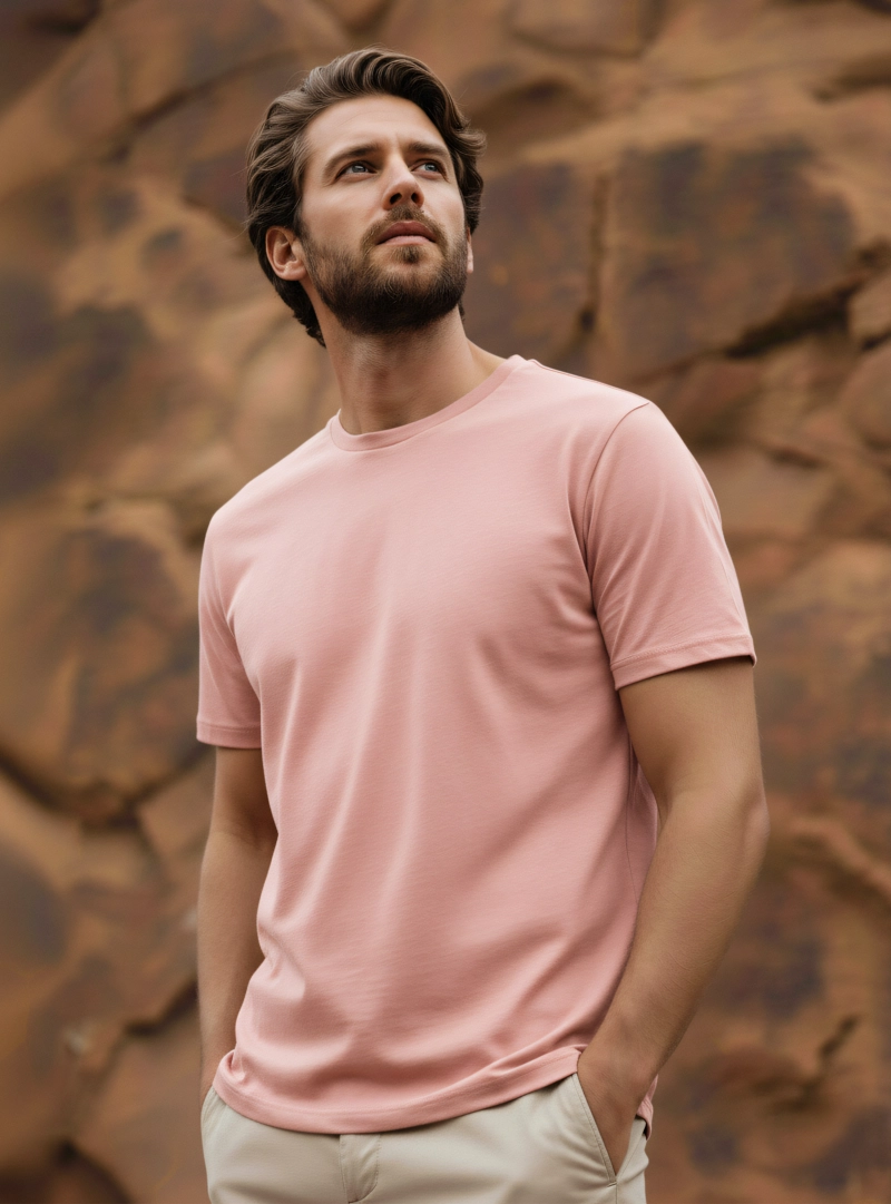 POLERA HOMBRE ALGODON PANAMA JACK - PJH001M | ROSA - 4