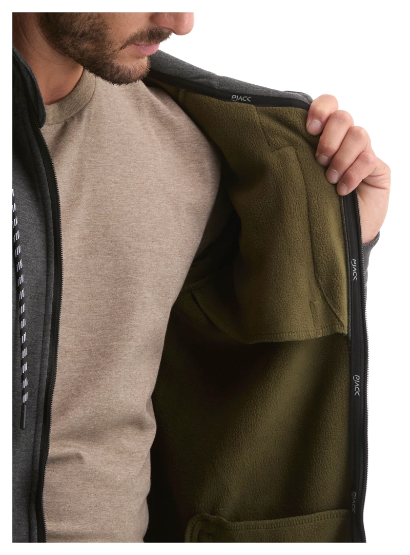 POLERON HOMBRE BONDED POLAR DEPORTIVO PANAMA JACK - L980 | GRIS - 7