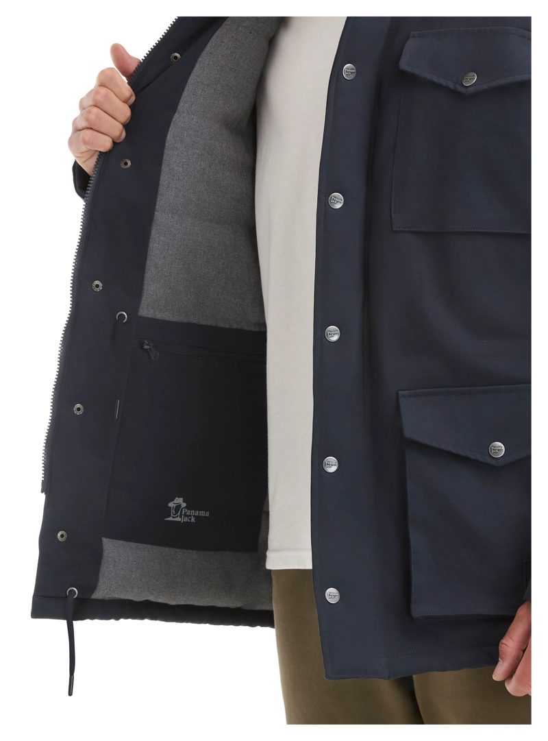 CHAQUETA HOMBRE WAXED GORRO PANAMA JACK - L970 | AZUL - 6