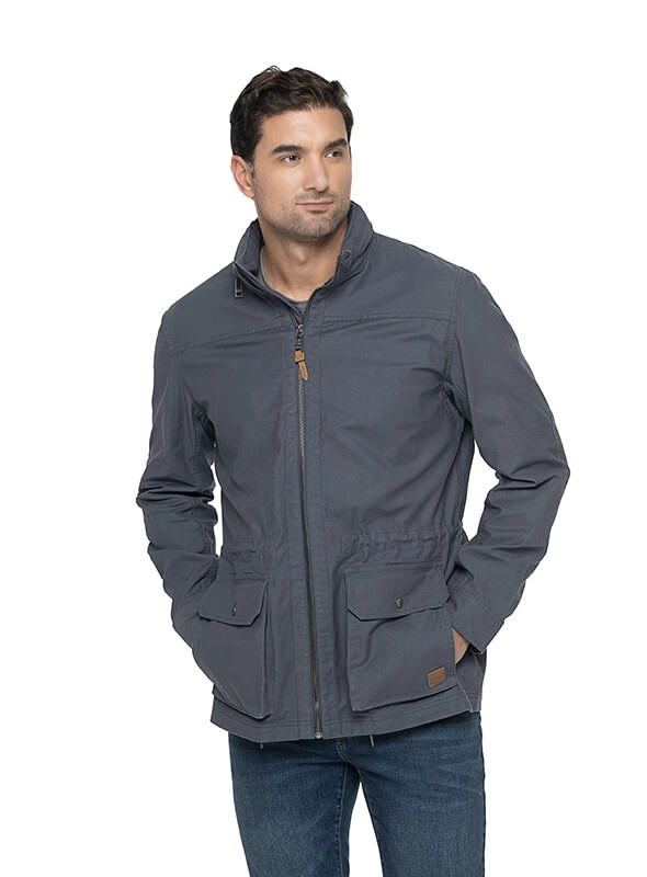 CHAQUETA HOMBRE LIVIANA CON GORRO PANAMA JACK - I968 | AZUL - 2