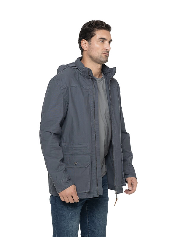 CHAQUETA HOMBRE LIVIANA CON GORRO PANAMA JACK - I968 | AZUL - 4