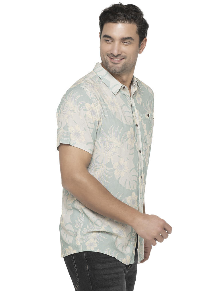 GUAYABERA CASUAL HOMBRE PANAMA JACK - G972 | VERDE CLARO - 2