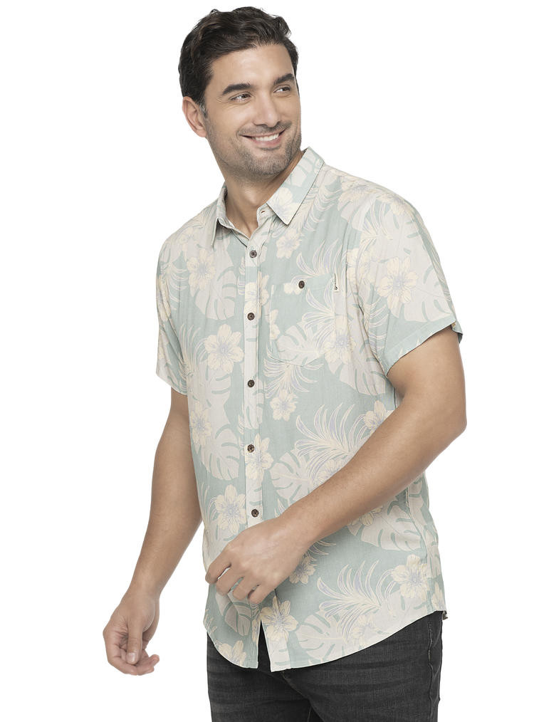 GUAYABERA CASUAL HOMBRE PANAMA JACK - G972 | VERDE CLARO - 4