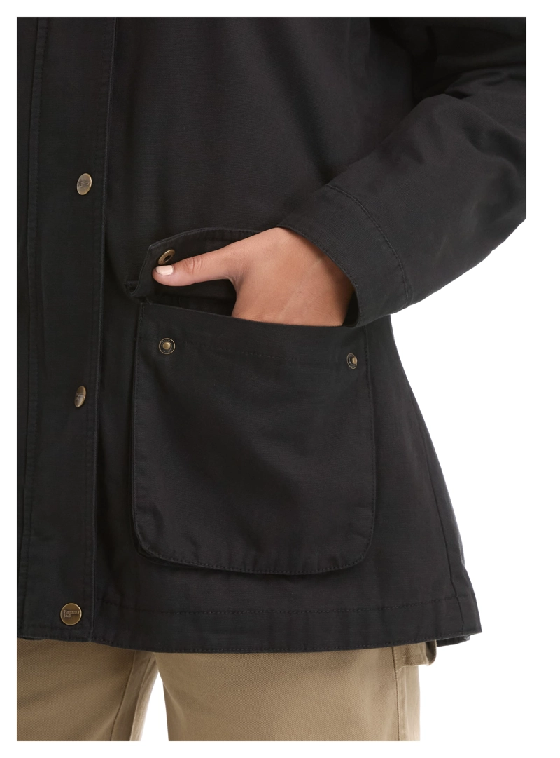 CHAQUETA MUJER CANVAS FRANELA PANAMA JACK - L985 | NEGRO - 6