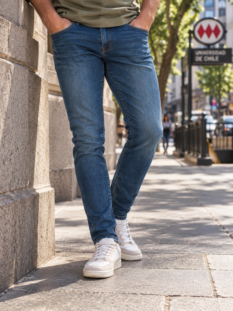 JEANS HOMBRE CASUAL PANAMA JACK - PJH011M | AZUL - 1