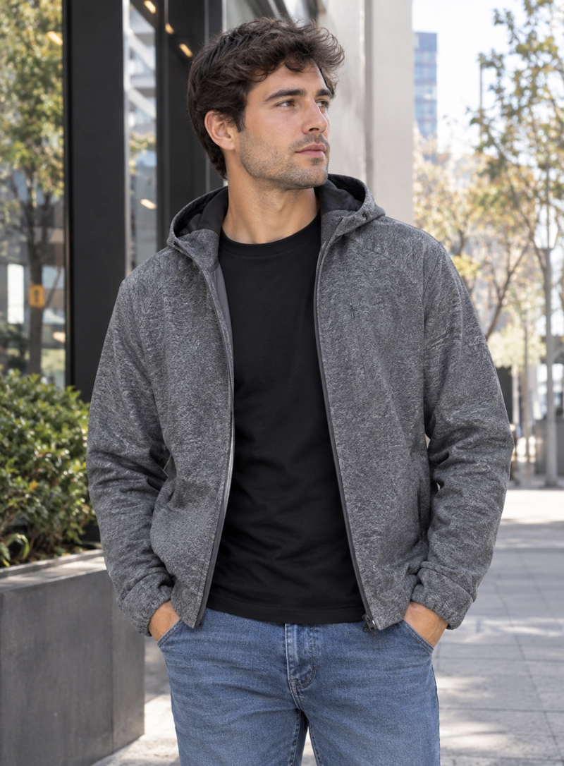 POLERON HOMBRE CASUAL PANAMA JACK - J919 | GRIS - 1