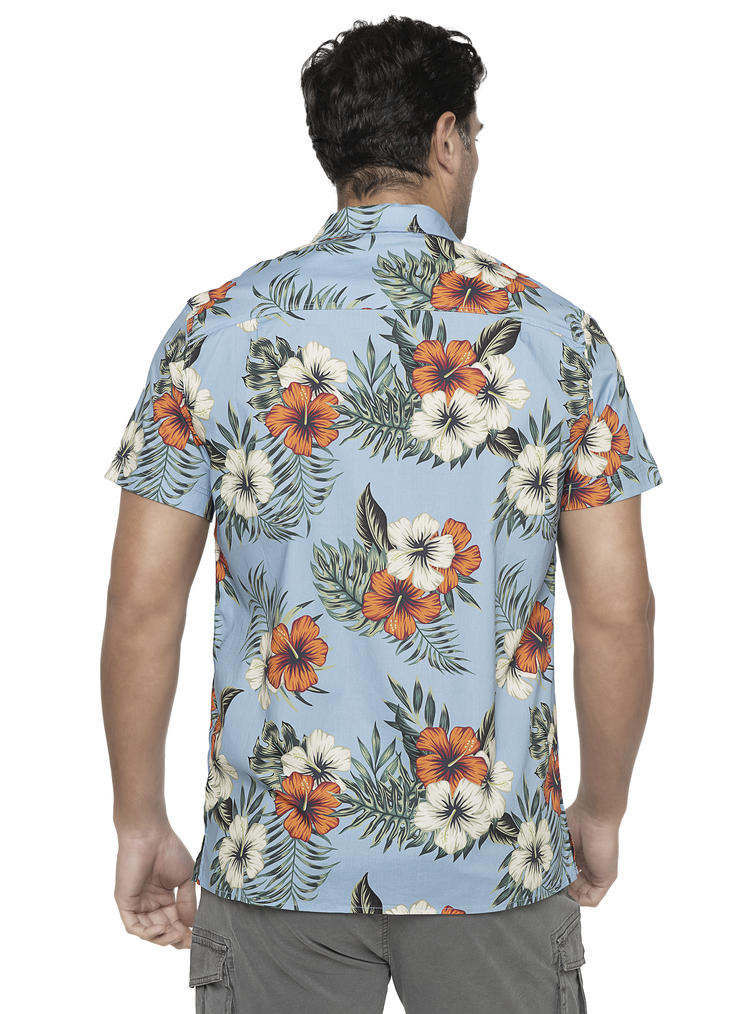 GUAYABERA PALMA CASUAL HOMBRE PANAMA JACK - I961 | CELESTE - 3