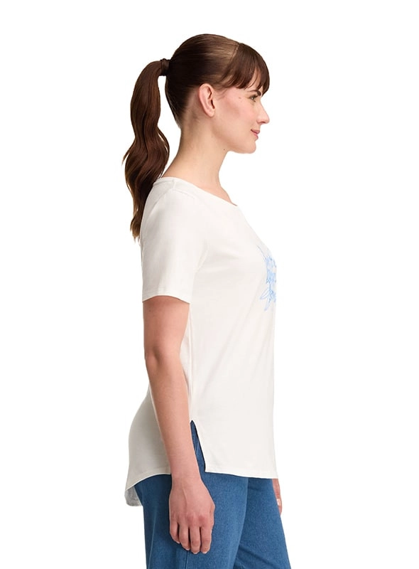 POLERA MUJER ESTAMPADO ALGODON PANAMA JACK - K842 | BLANCO - 4