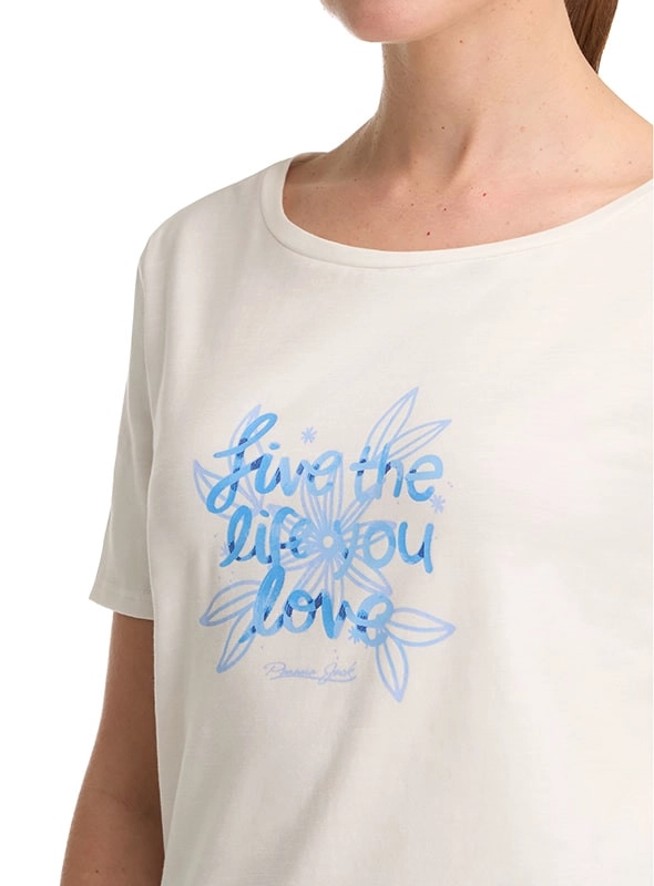 POLERA MUJER ESTAMPADO ALGODON PANAMA JACK - K842 | BLANCO - 6