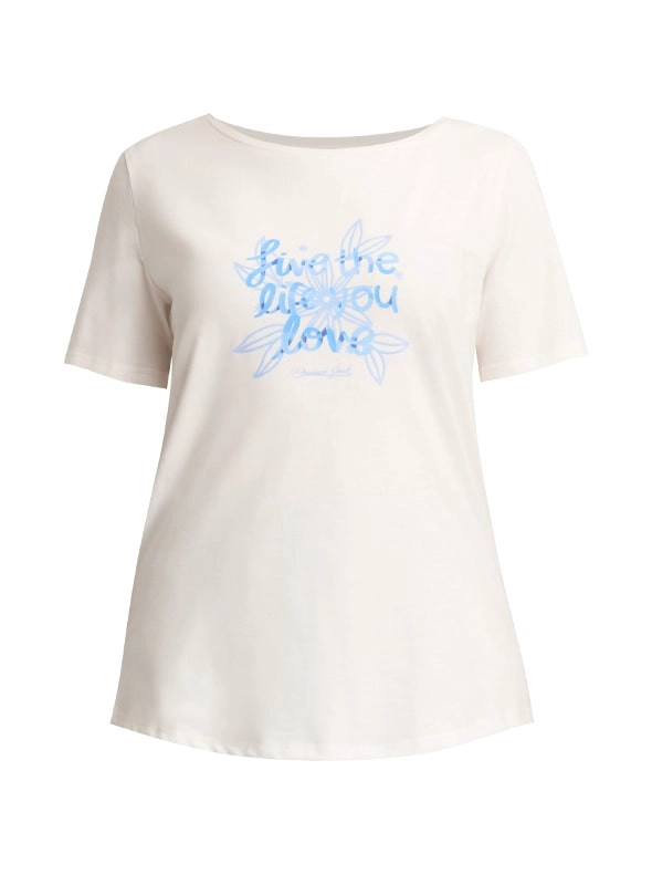POLERA MUJER ESTAMPADO ALGODON PANAMA JACK - K842 | BLANCO - 7
