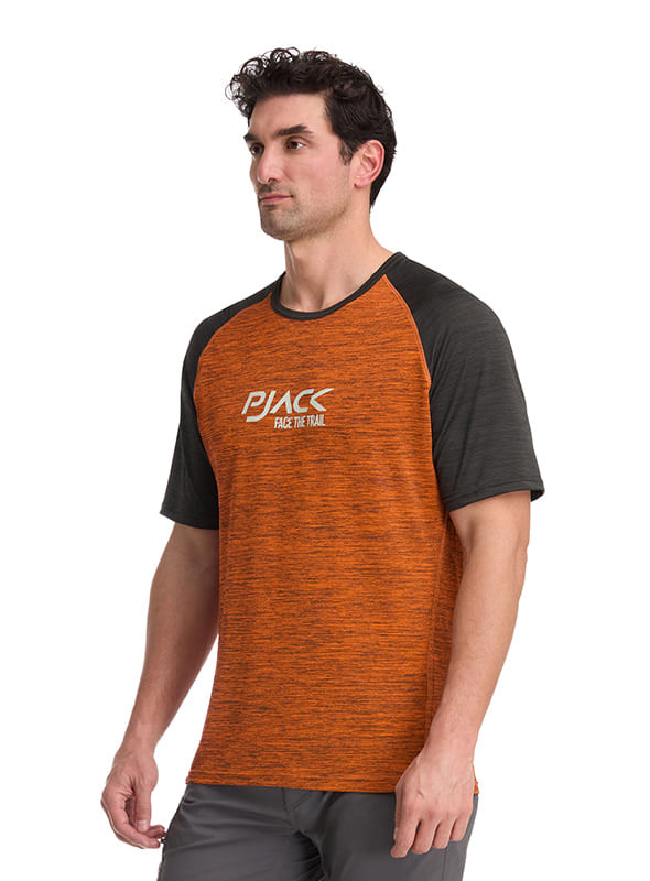 POLERA OUTDOOR Y CASUAL HOMBRE PJACK - K851 | NARANJA - 4