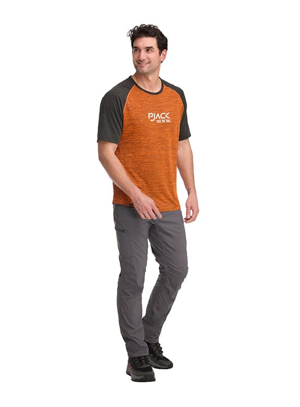 POLERA OUTDOOR Y CASUAL HOMBRE PJACK - K851 | NARANJA - 7