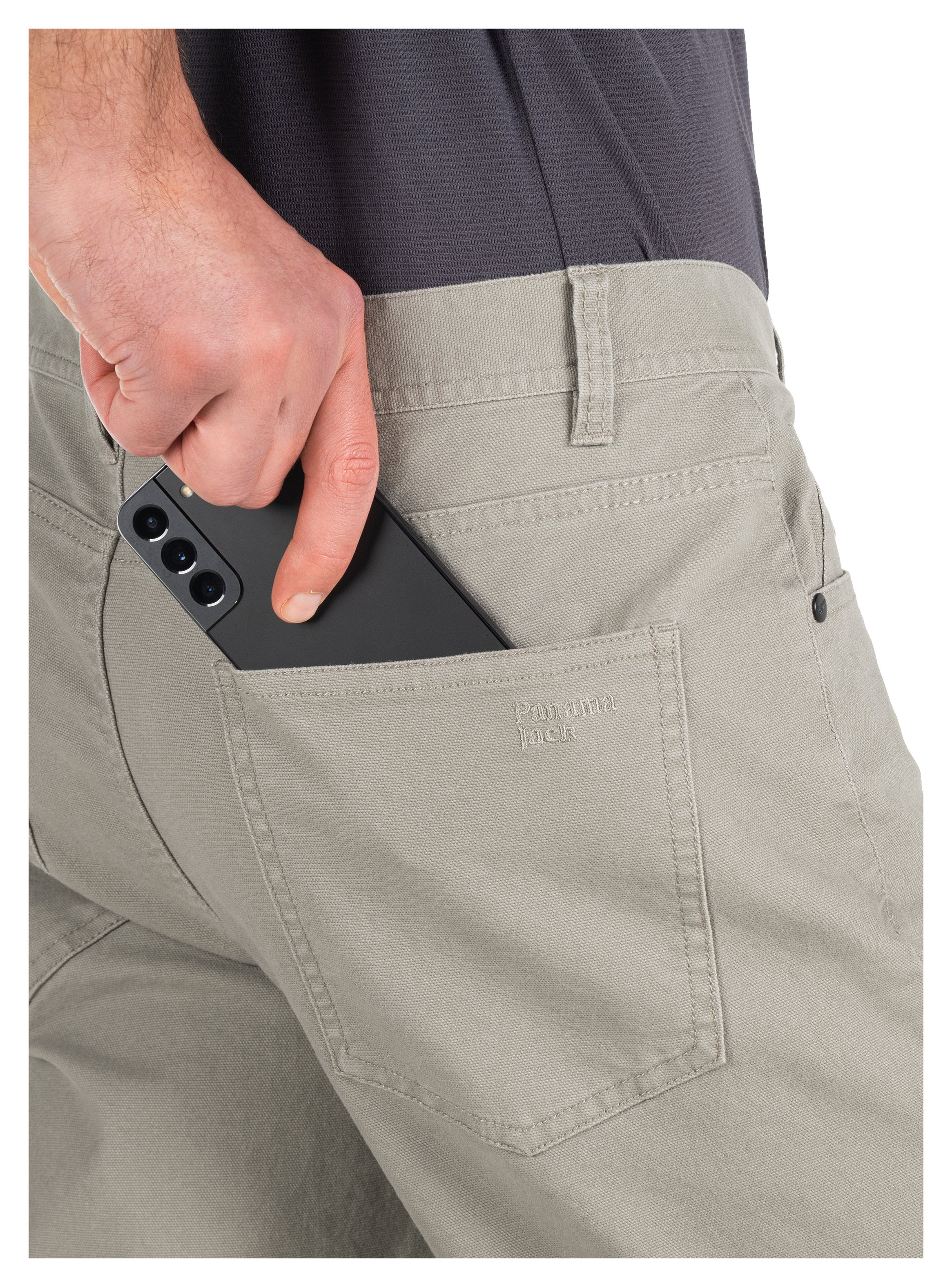 PANTALON HOMBRE CASUAL CANVAS PANAMA JACK - PJH012M | VERDE - 5