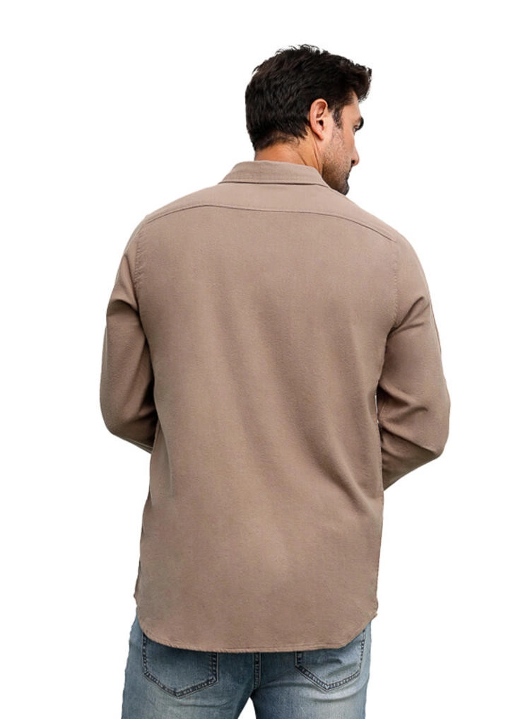 CAMISA HOMBRE ALGODON AFRANELADO PANAMA JACK - H940 | BEIGE - 4
