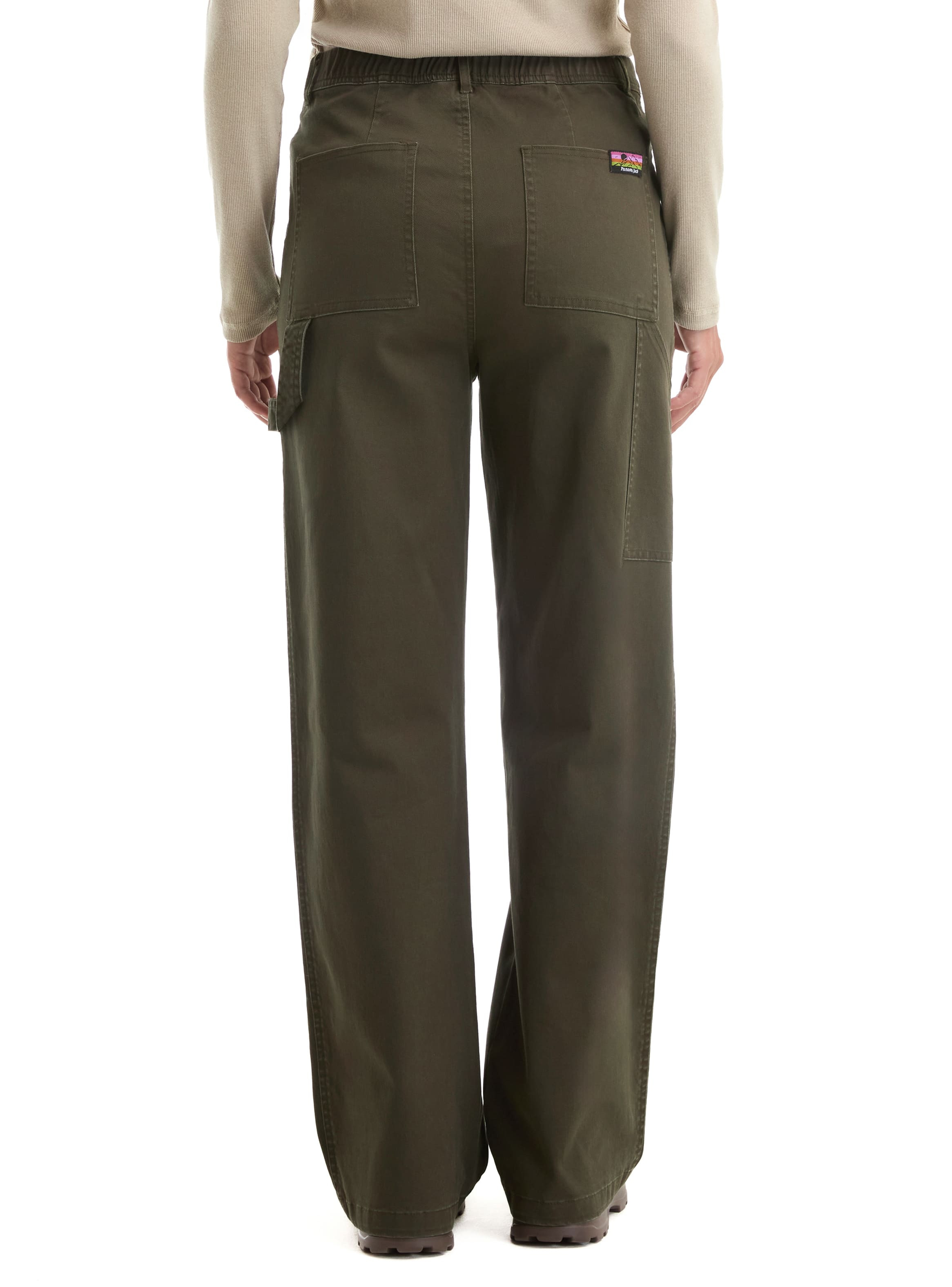 PANTALON MUJER CARGO CANVAS CASUAL PANAMA JACK - L993 | VERDE - 3