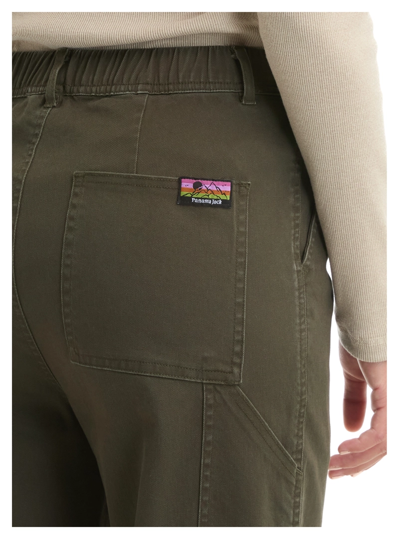 PANTALON MUJER CARGO CANVAS CASUAL PANAMA JACK - L993 | VERDE - 6