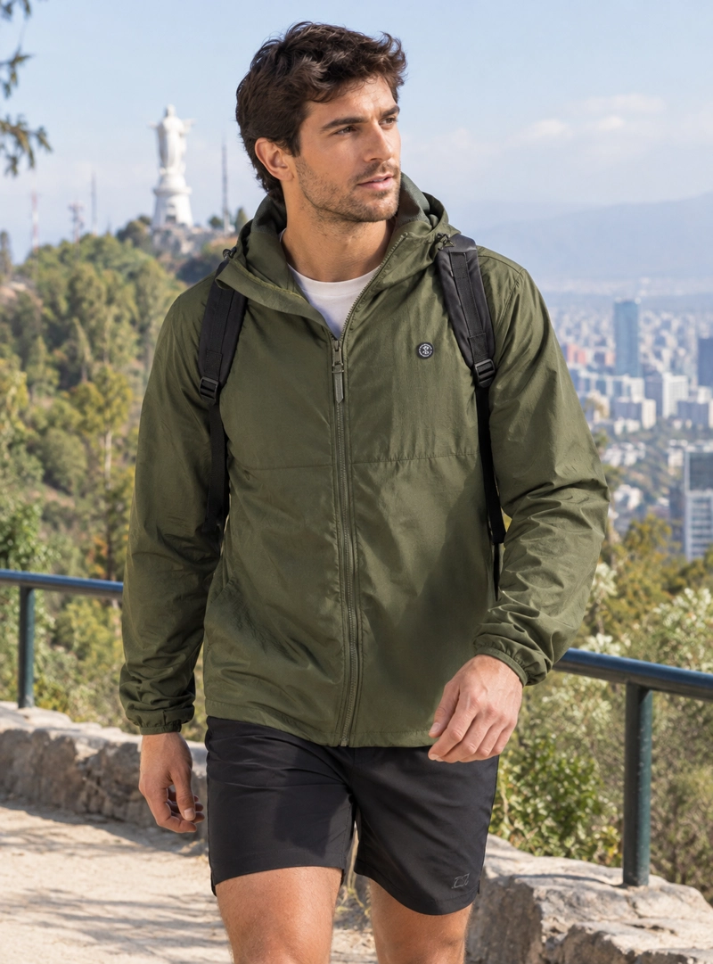 CORTAVIENTO HOMBRE PANAMA JACK - PJH008M | VERDE - 1