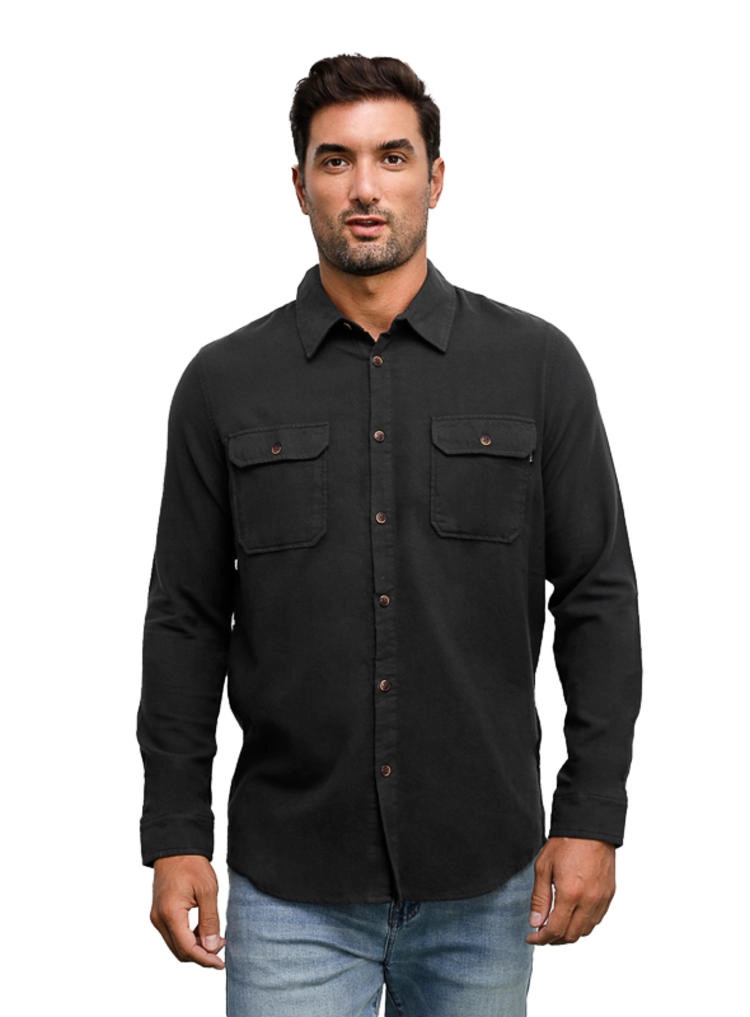 CAMISA HOMBRE ALGODON AFRANELADO PANAMA JACK - H940 | GRIS - 1