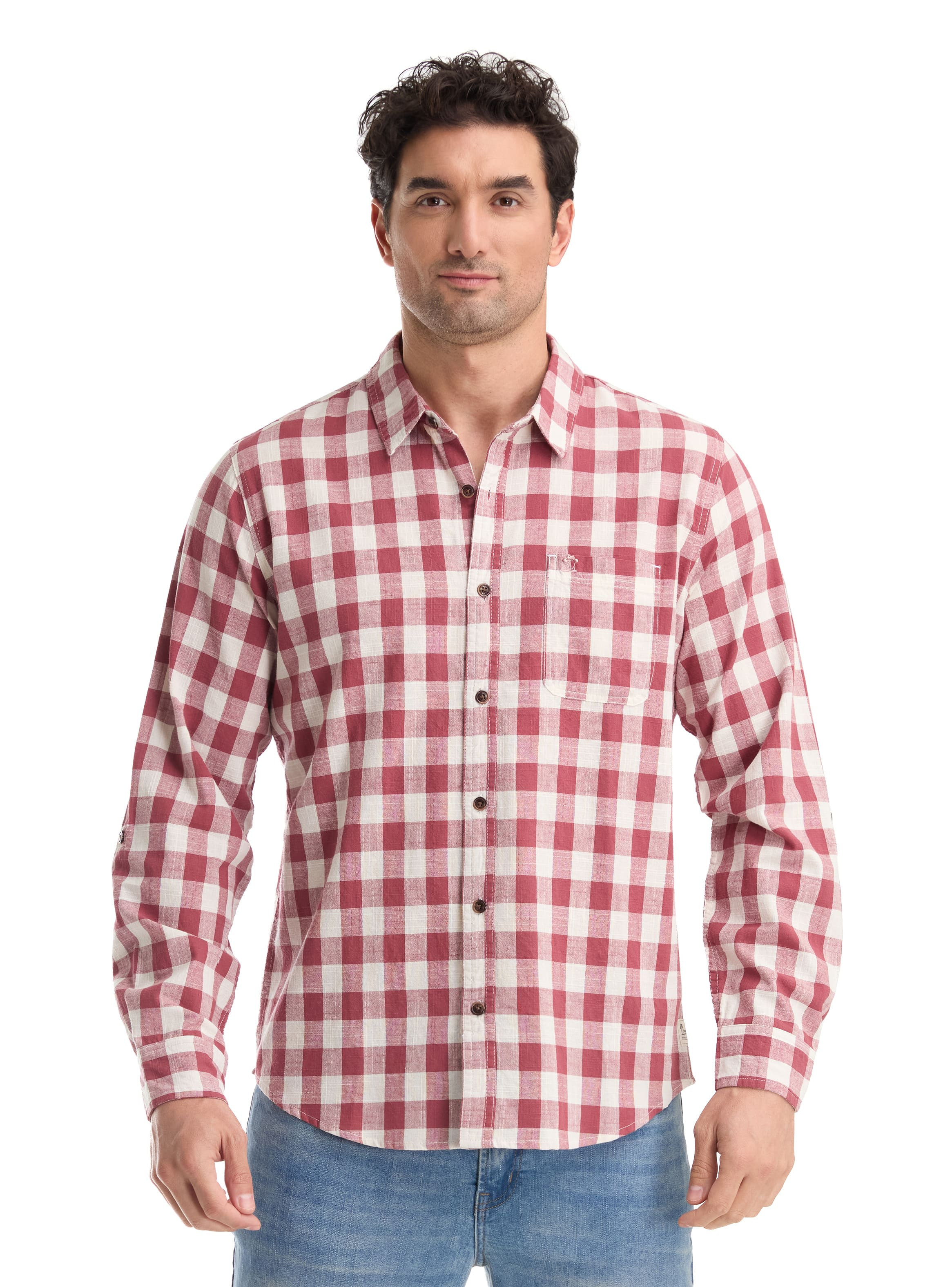 CAMISA CASUAL HOMBRE PANAMA JACK - K865 | ROJO - 1