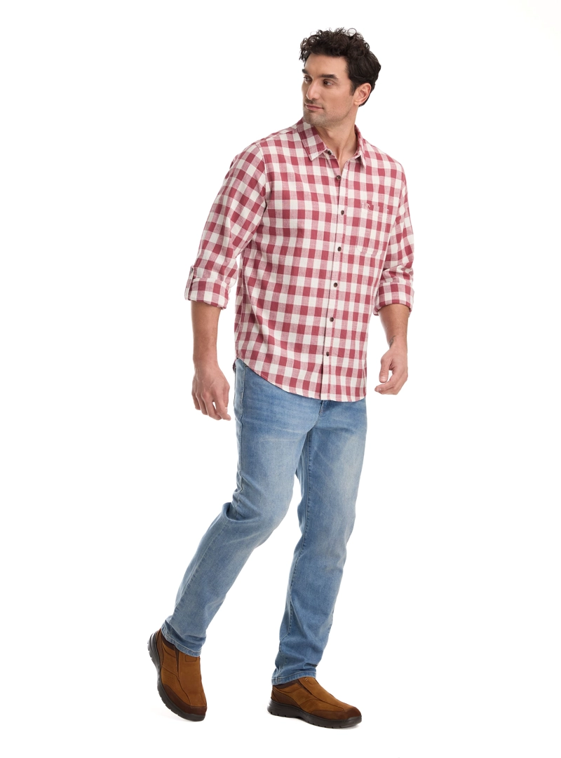CAMISA CASUAL HOMBRE PANAMA JACK - K865 | ROJO - 5