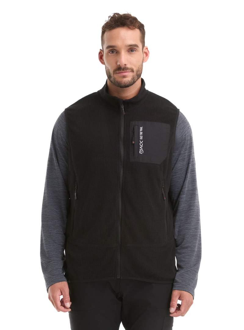 PANAMA JACK POLERON HOMBRE SIN MANGAS POLAR WAFLE PANAMA JACK - L979 | NEGRO