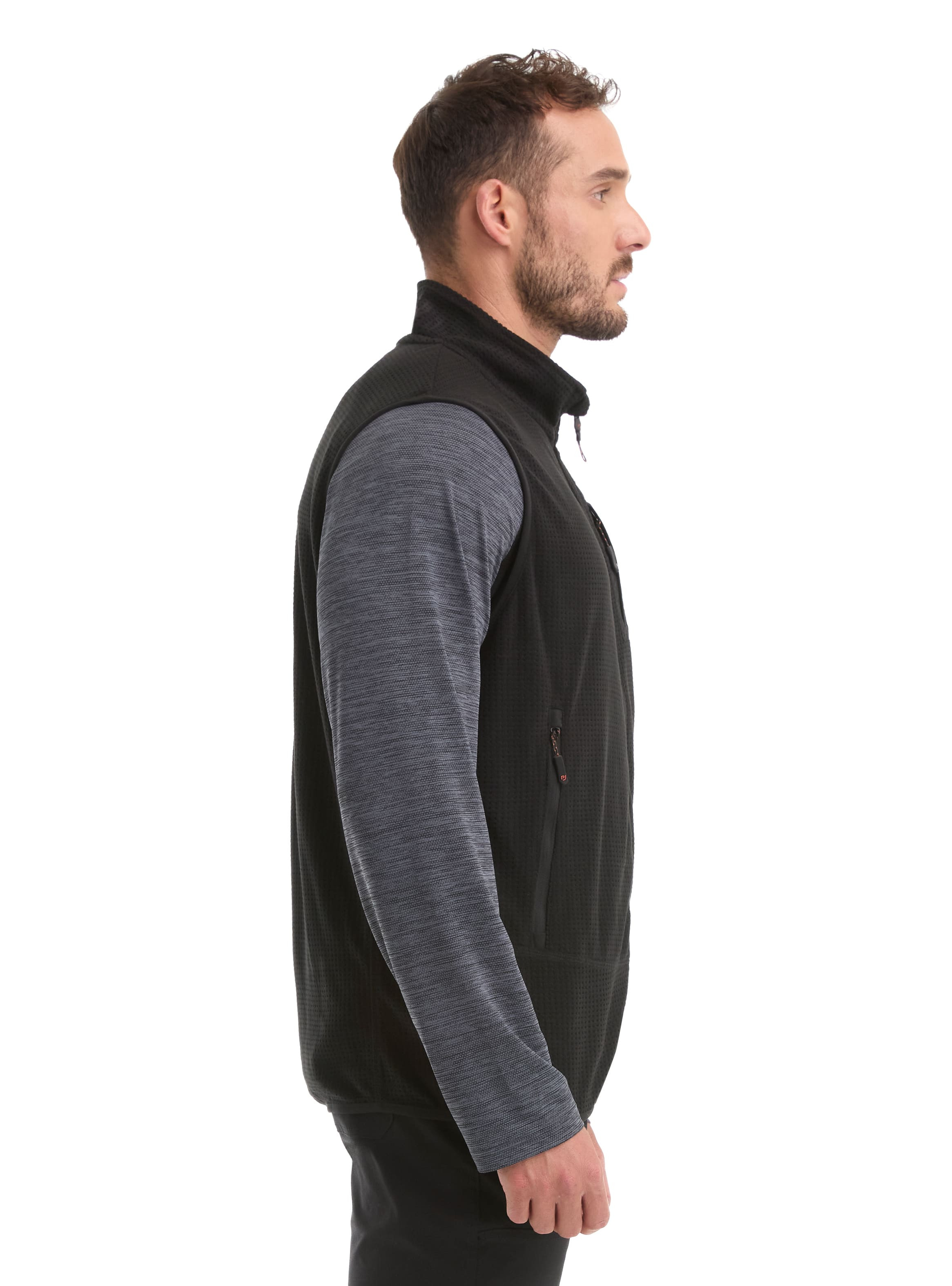 POLERON HOMBRE SIN MANGAS POLAR WAFLE PANAMA JACK - L979 | NEGRO - 3