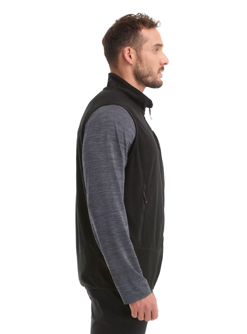 POLERON HOMBRE SIN MANGAS POLAR WAFLE PANAMA JACK - L979 | NEGRO - 4