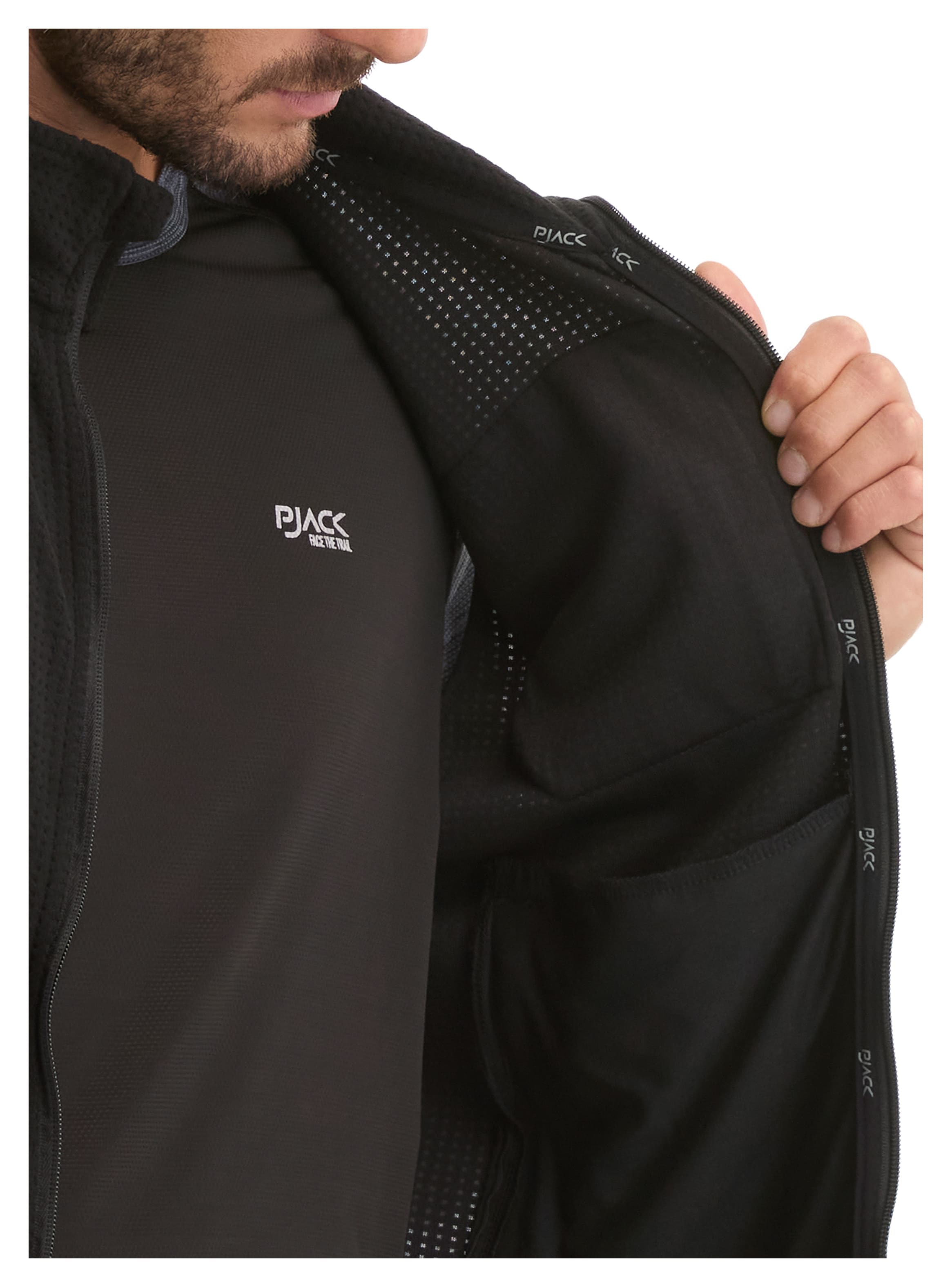 POLERON HOMBRE SIN MANGAS POLAR WAFLE PANAMA JACK - L979 | NEGRO - 6