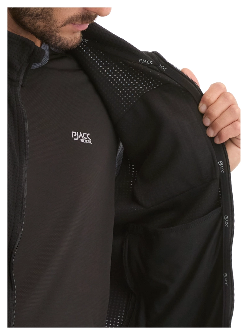 POLERON HOMBRE SIN MANGAS POLAR WAFLE PANAMA JACK - L979 | NEGRO - 6