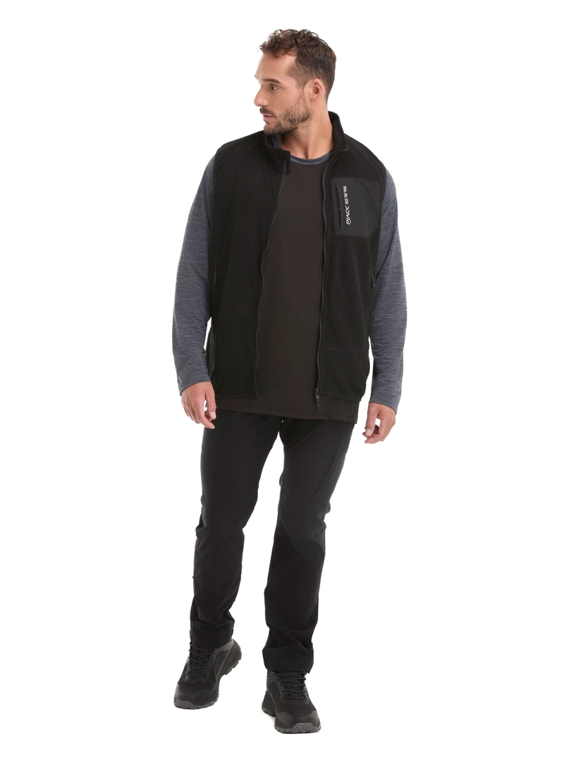 POLERON HOMBRE SIN MANGAS POLAR WAFLE PANAMA JACK - L979 | NEGRO - 7