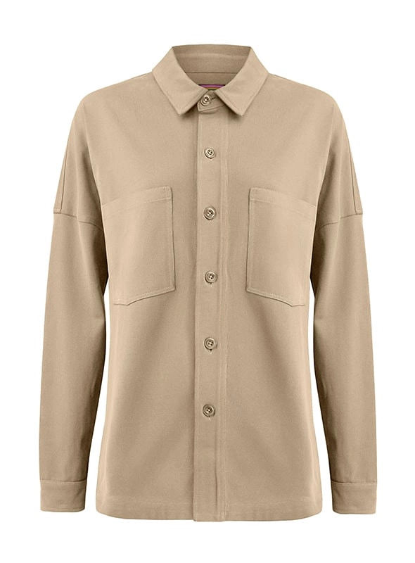 SOBRE CAMISA MUJER OVERSHIRT CASUAL PANAMA JACK - K845 | BEIGE - 7