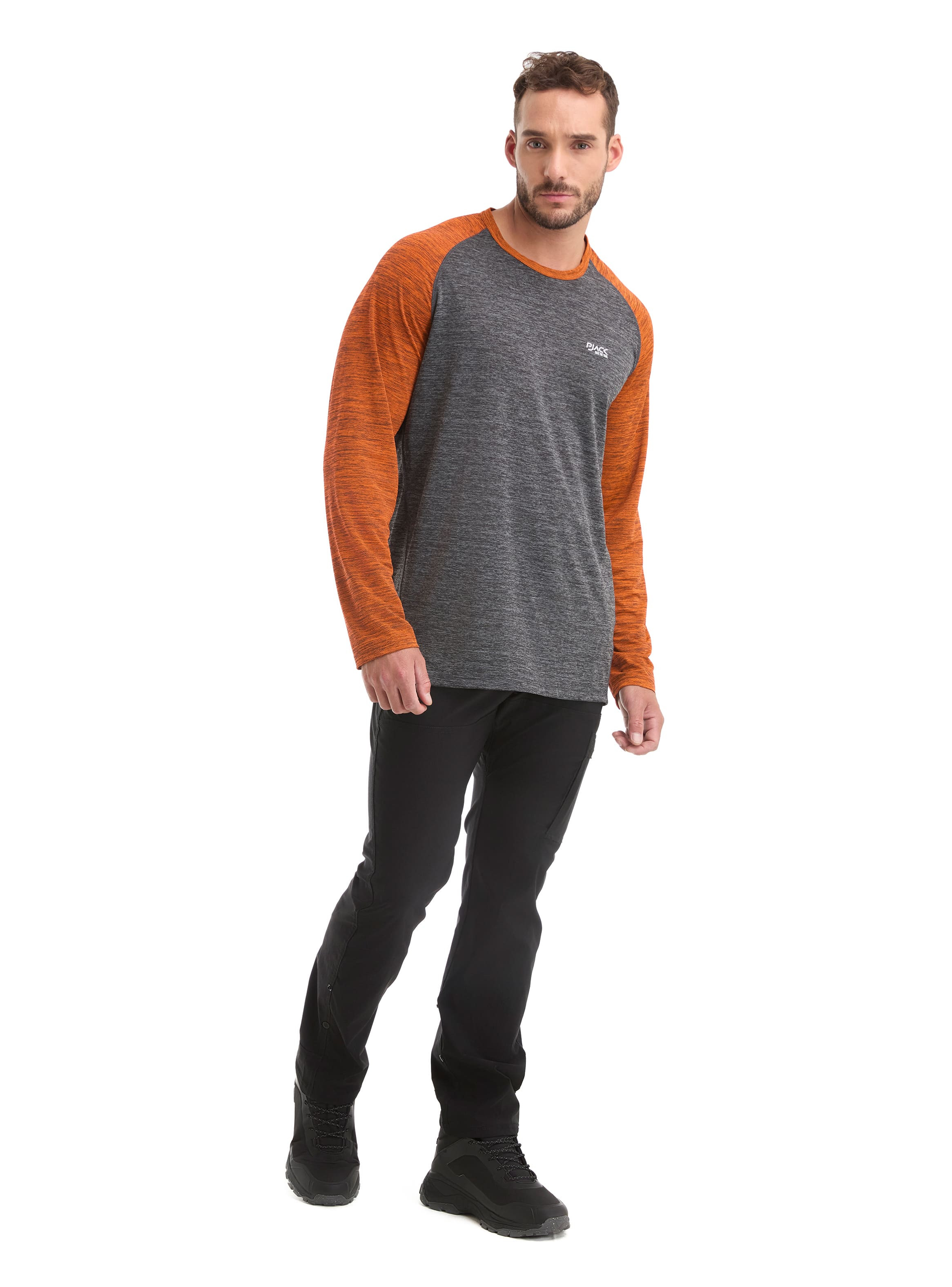 POLERA HOMBRE MANGA LARGA DRY FIT PANAMA JACK - L978 | GRIS - 7