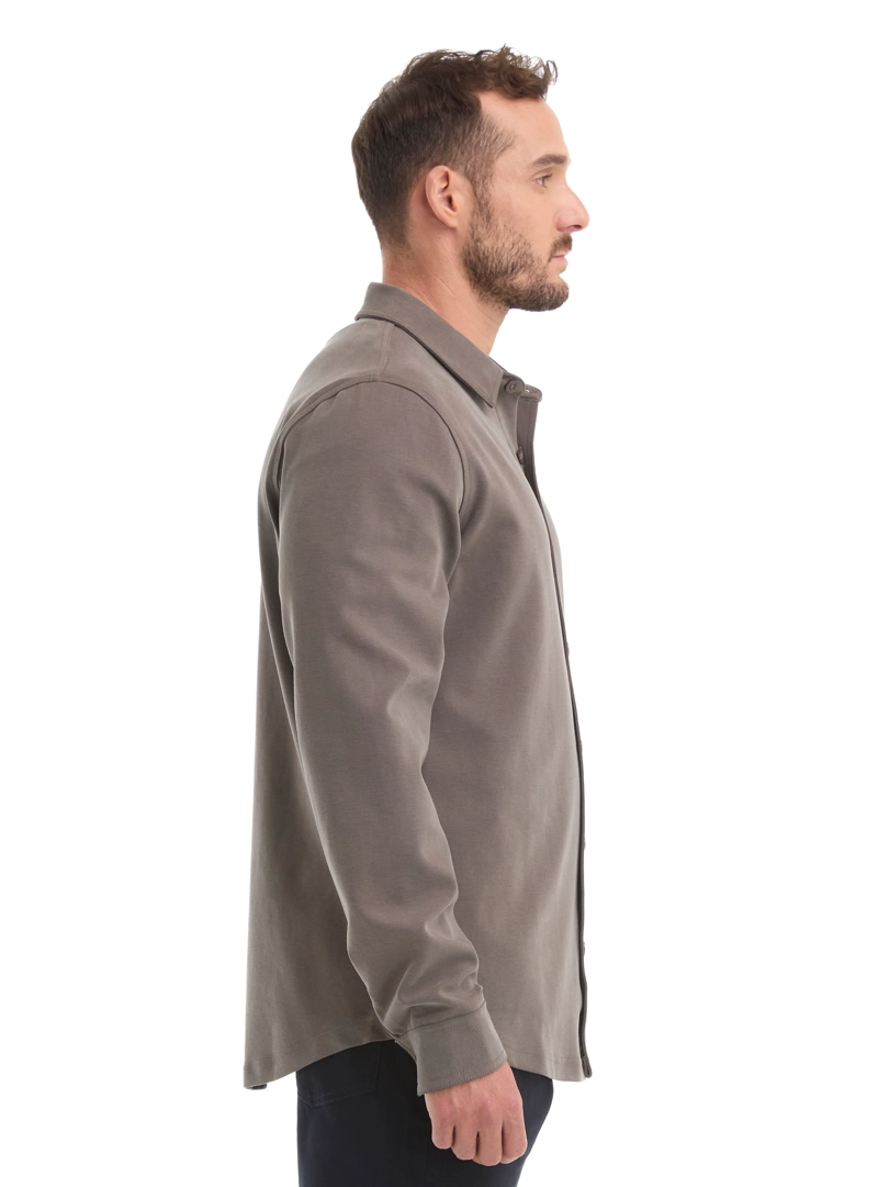 CAMISA HOMBRE MANGA LARGA TEXTURA CASUAL PANAMA JACK - L962 | GRIS - 3