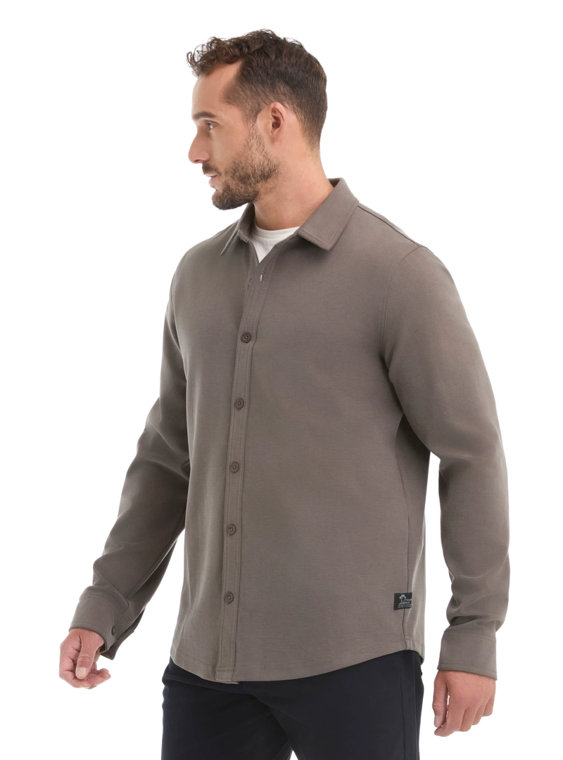 CAMISA HOMBRE MANGA LARGA TEXTURA CASUAL PANAMA JACK - L962 | GRIS - 4