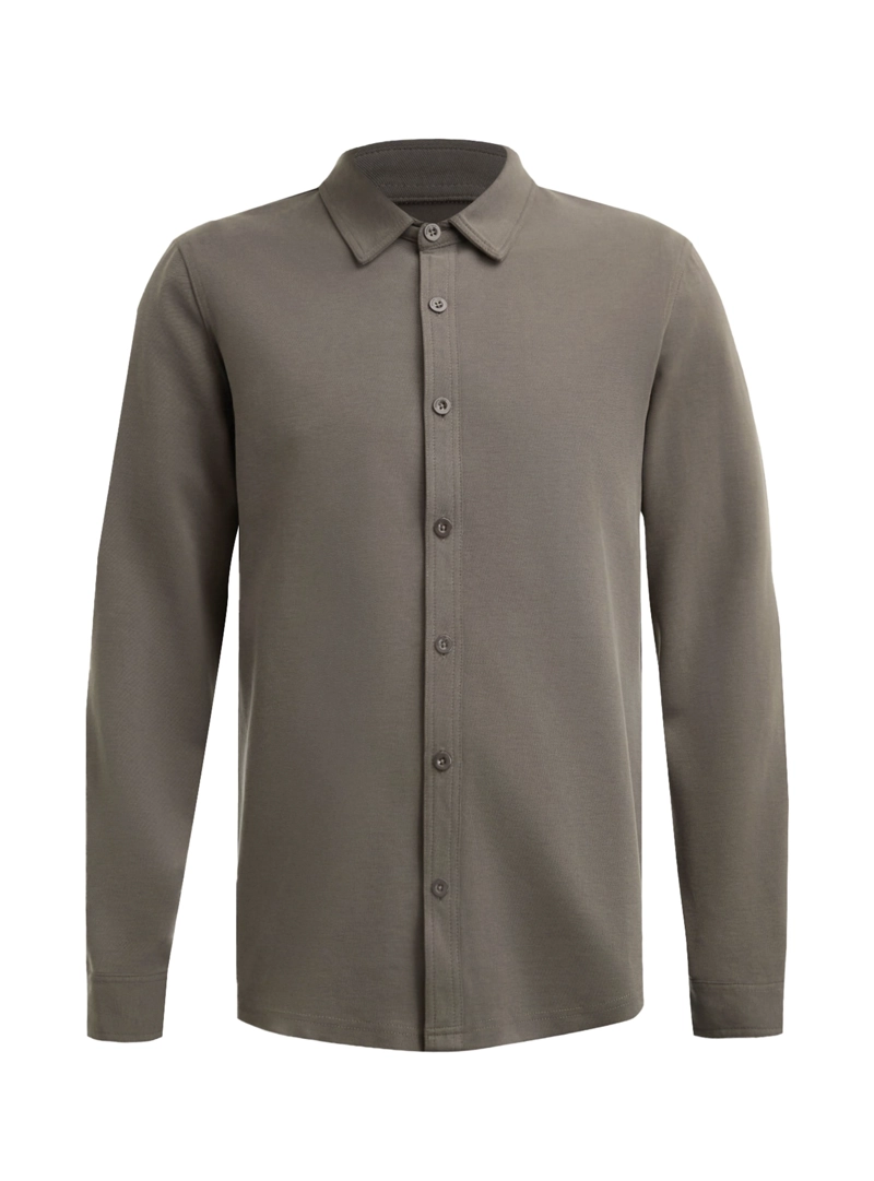 CAMISA HOMBRE MANGA LARGA TEXTURA CASUAL PANAMA JACK - L962 | GRIS - 8