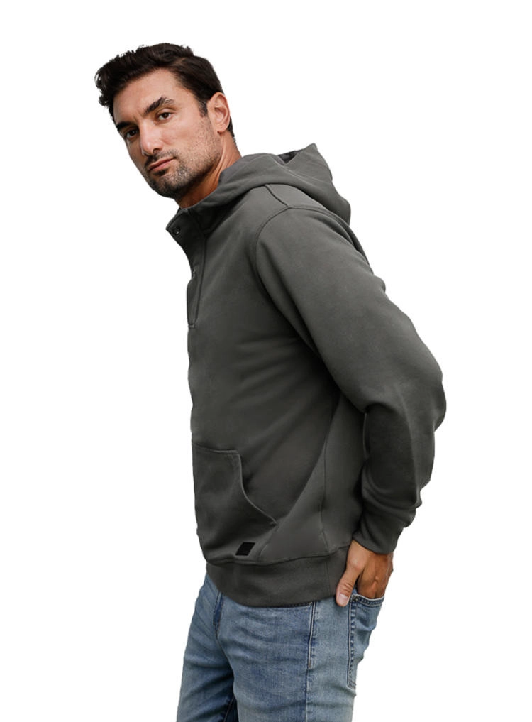 POLERON HOMBRE CON GORRO PANAMA JACK - H944 | GRIS - 4