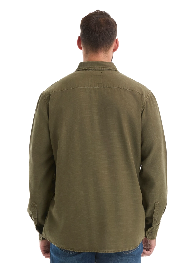CAMISA HOMBRE MANGA LARGA TWILL CASUAL PANAMA JACK - L961 | VERDE - 2