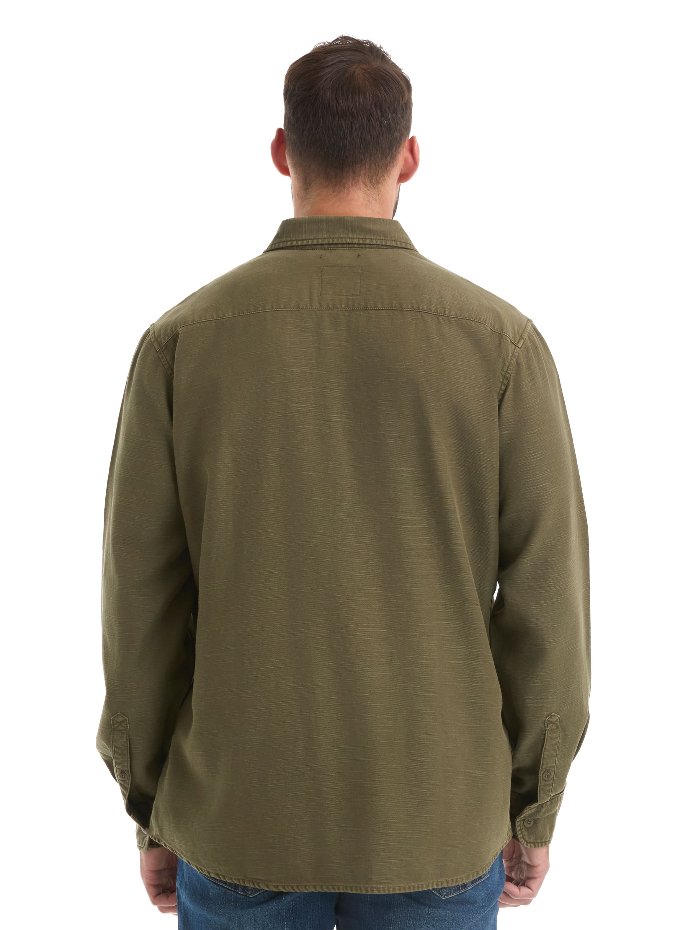 CAMISA HOMBRE MANGA LARGA TWILL CASUAL PANAMA JACK - L961 | VERDE - 2